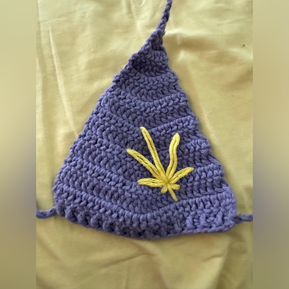 Hand Crocheted Bikini Top - image 3